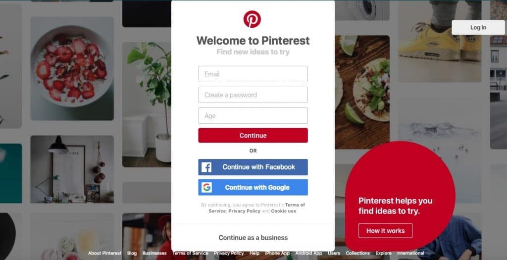 Pinterest Login