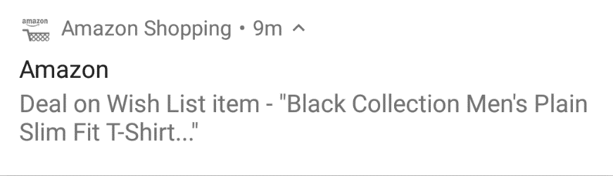 Amazon Notifications