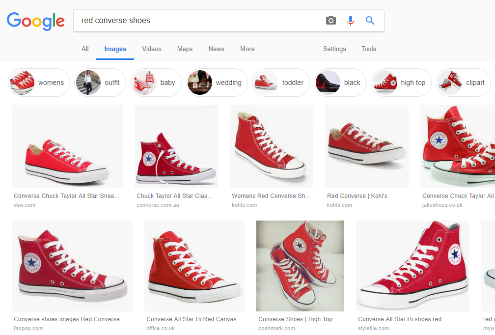 red canvas shoes