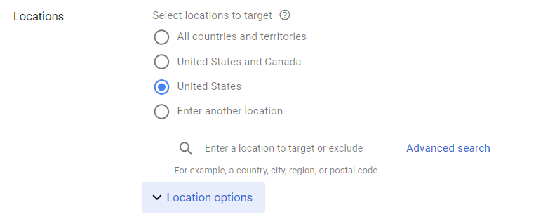 Target Locations