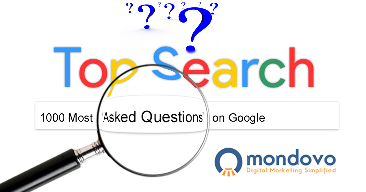 List Of The 1000 Most Asked Questions On Google Popular Questions