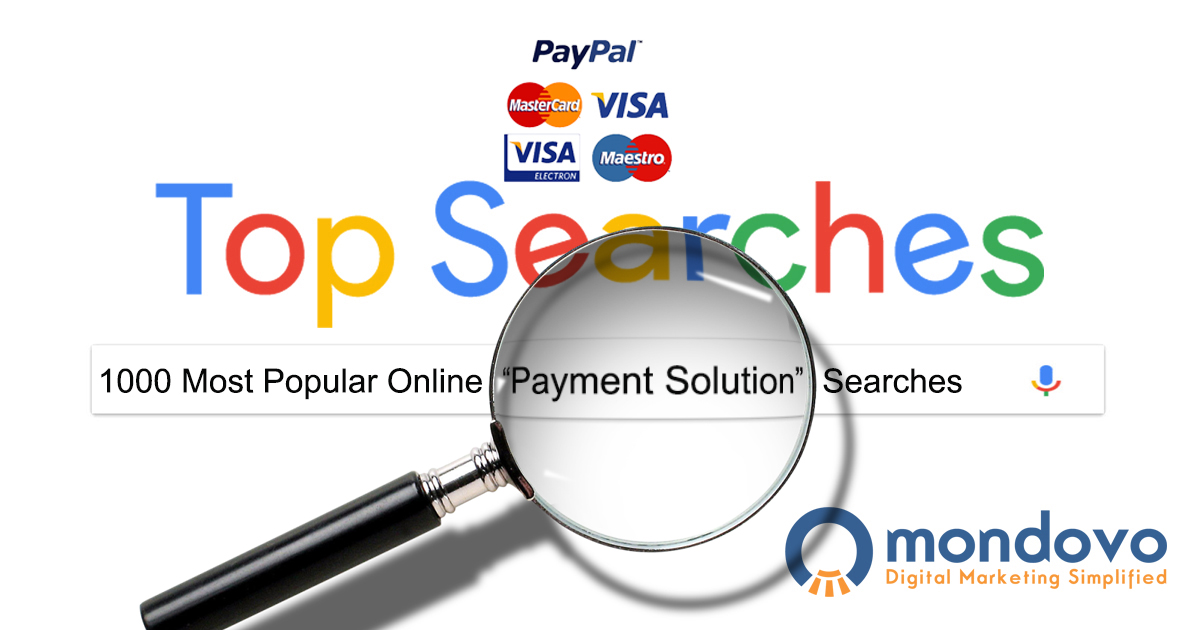 A List of Most Popular Online Payment Keywords | Mondovo